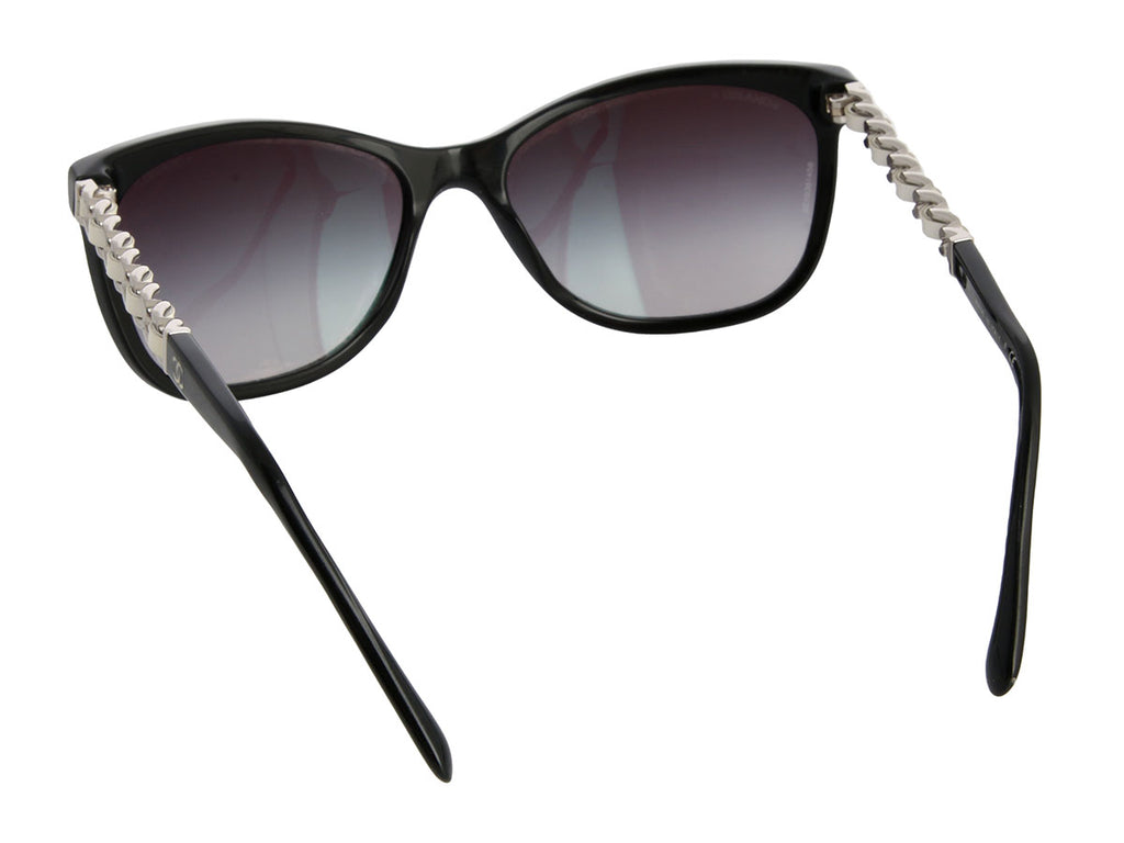 Chanel Sunglasses With White Chain Arms