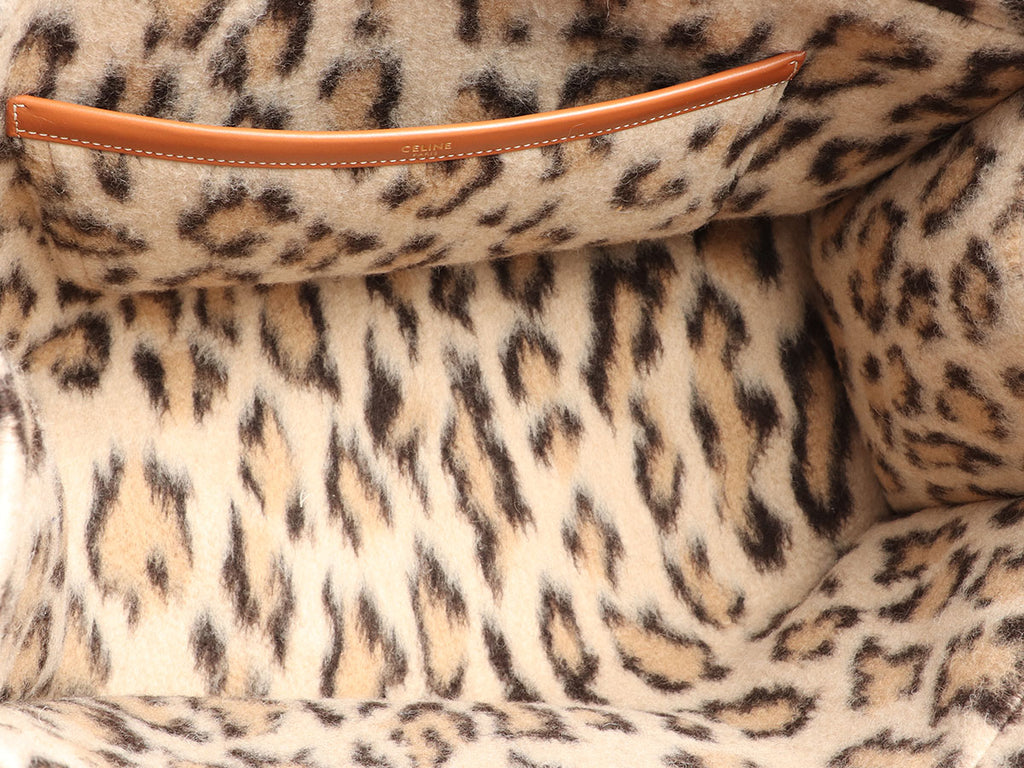 Céline Large Leopard Triomphe Cabas Thais