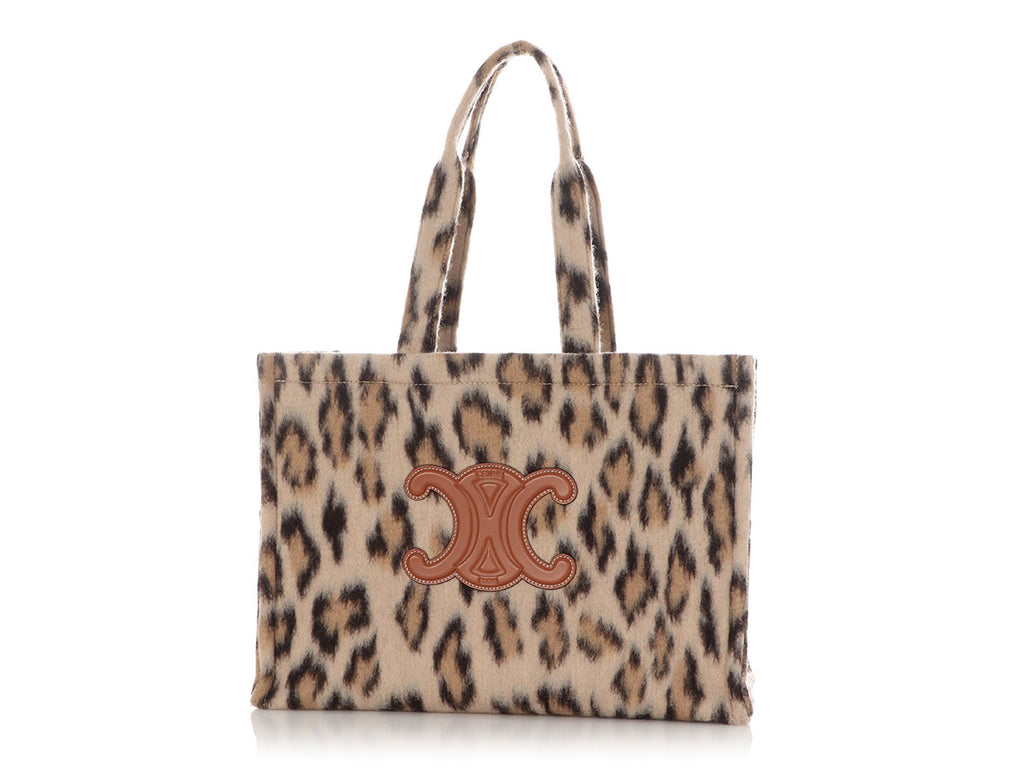 Céline Large Leopard Triomphe Cabas Thais
