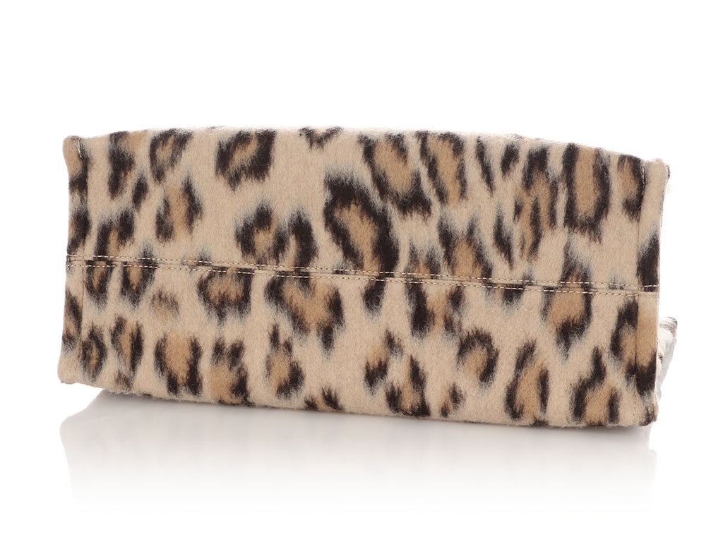 Céline Large Leopard Triomphe Cabas Thais