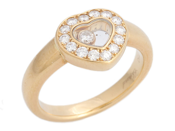 Chopard 18K Yellow Gold Happy Diamonds Heart Ring