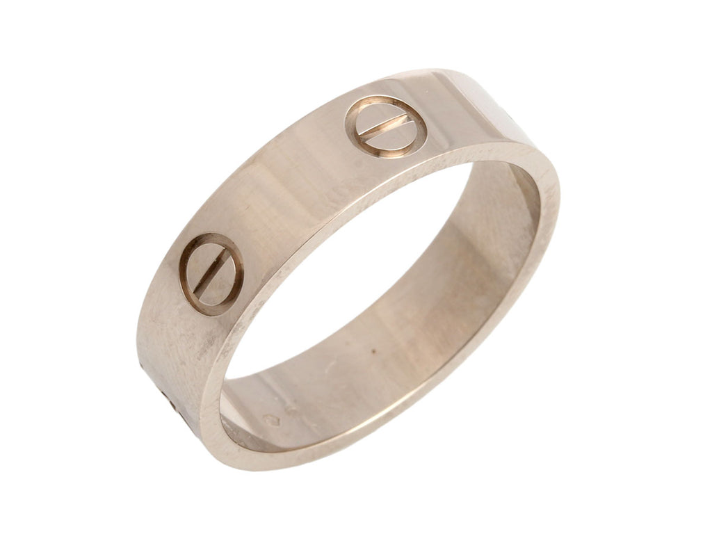 Cartier 18K White Gold Love Ring