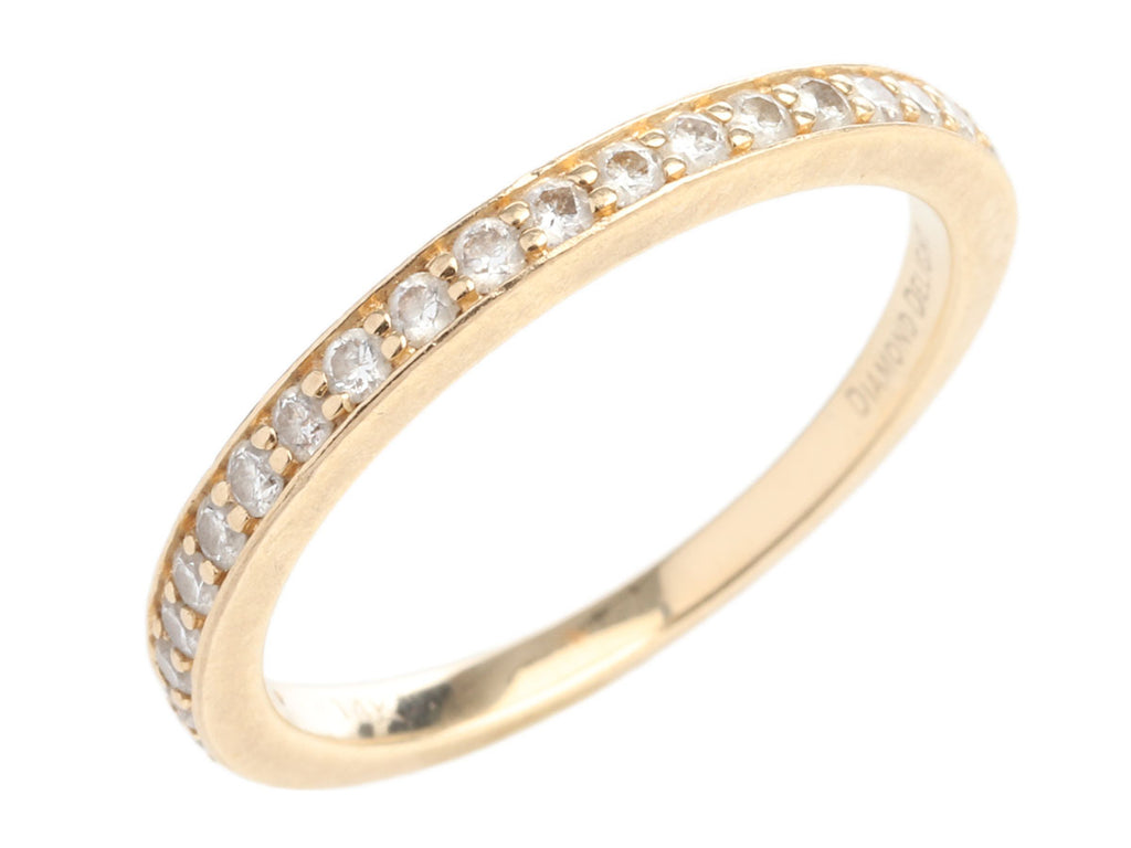 14K Yellow Gold 0.24 Diamond Band Ring