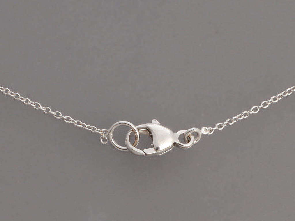 18K White Gold Diamond Horseshoe Necklace