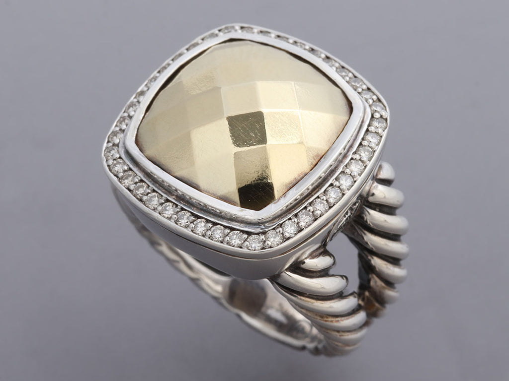 David Yurman Two-Tone Diamond Albion Ring