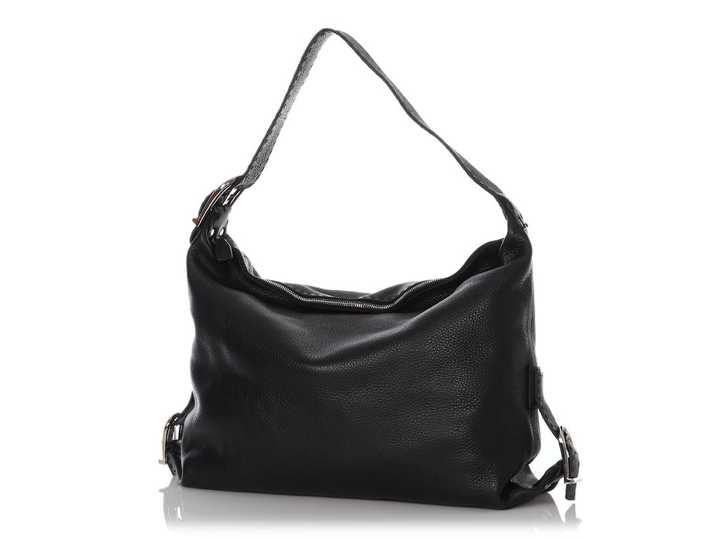 Fendi Black Selleria Shoulder Bag