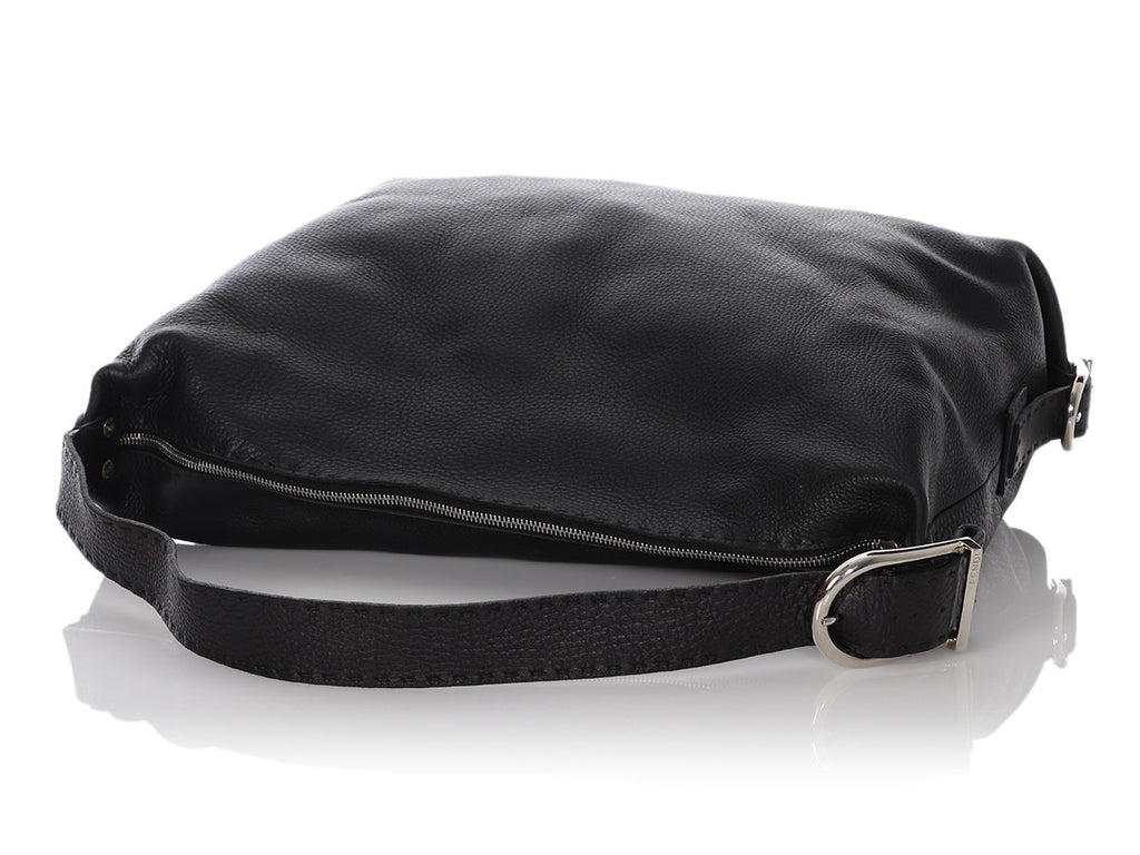 Fendi Black Selleria Shoulder Bag