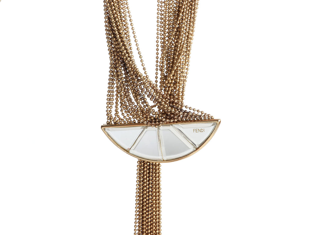 Fendi Multi Strand Ball Chain Necklace