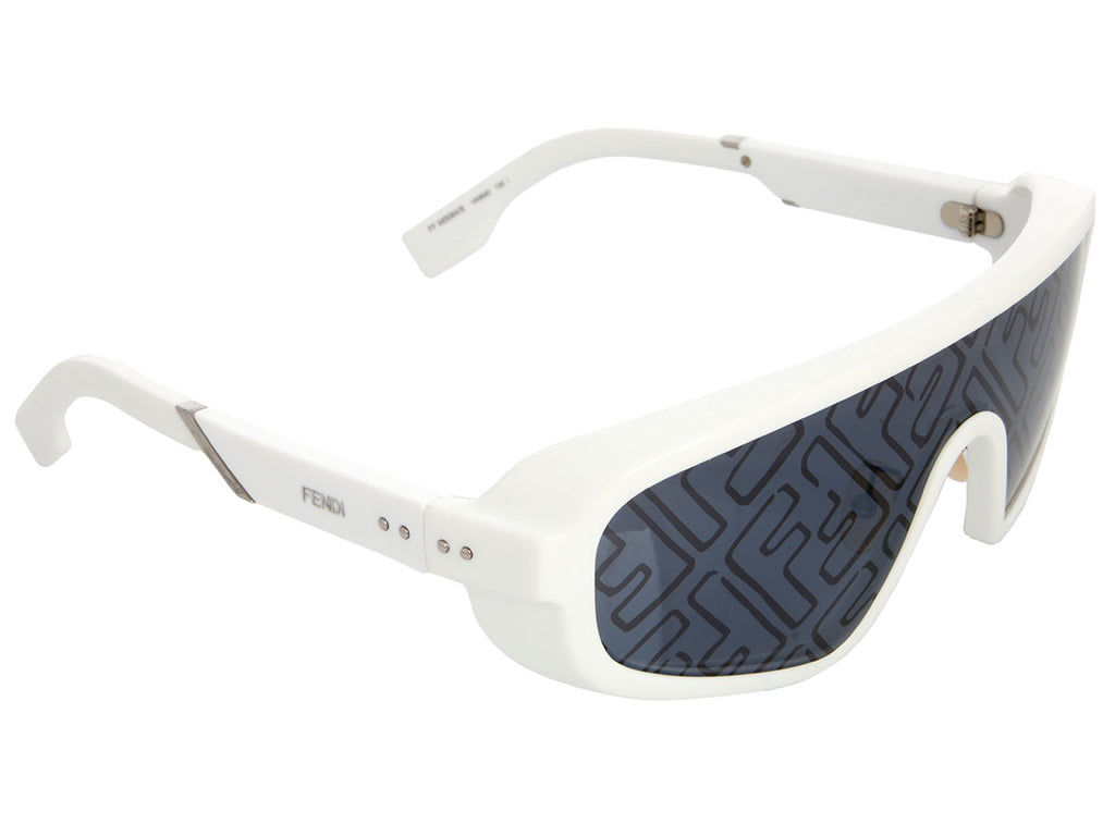 Fendi White Zucca Logo Sunglasses