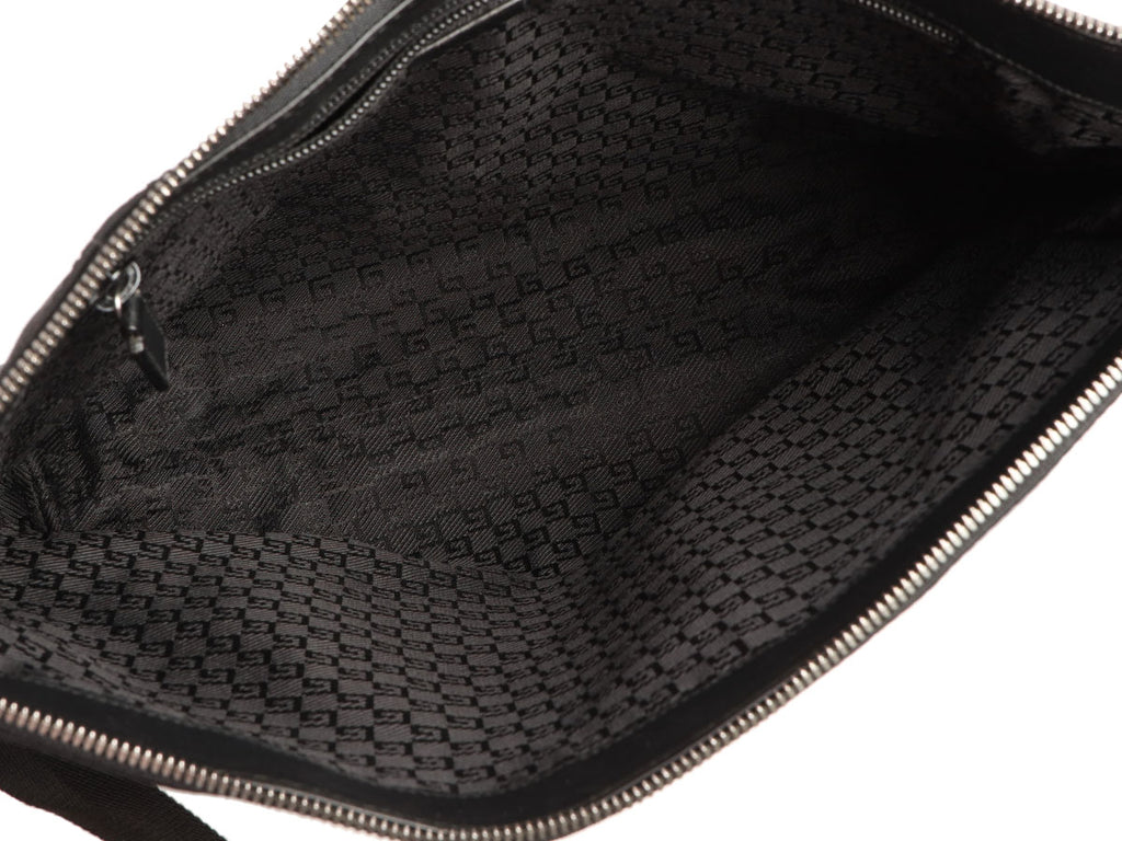 Gucci Black Canvas Crossbody Bag
