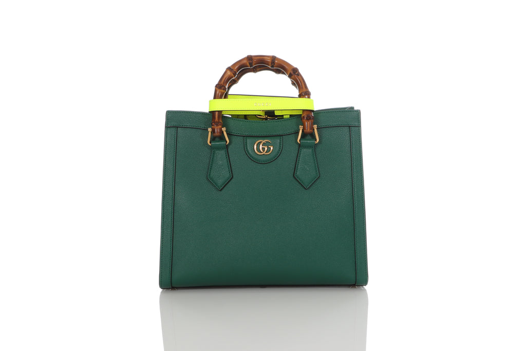 Gucci Small Green Diana Tote