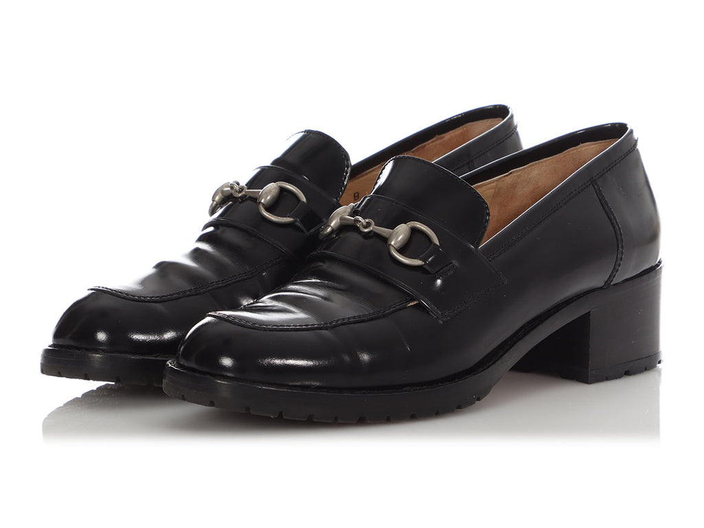 Gucci Black Horsebit Loafers