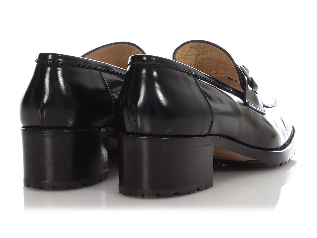 Gucci Black Horsebit Loafers