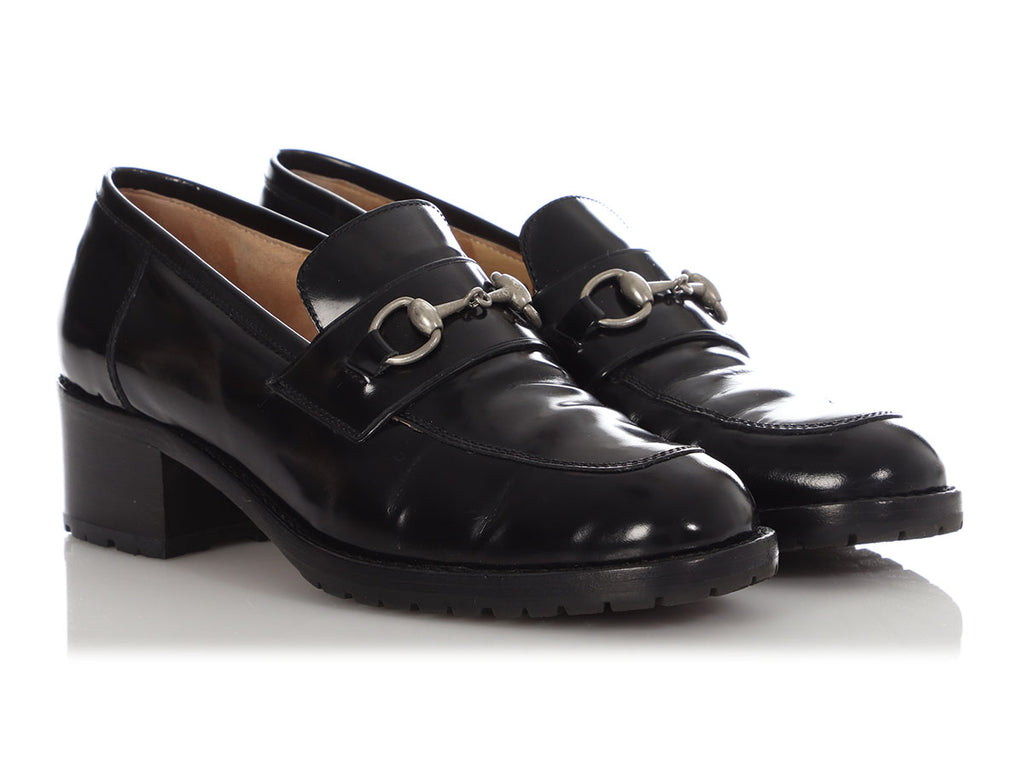 Gucci Black Horsebit Loafers