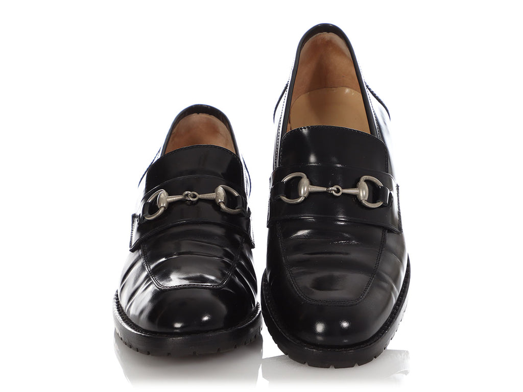 Gucci Black Horsebit Loafers