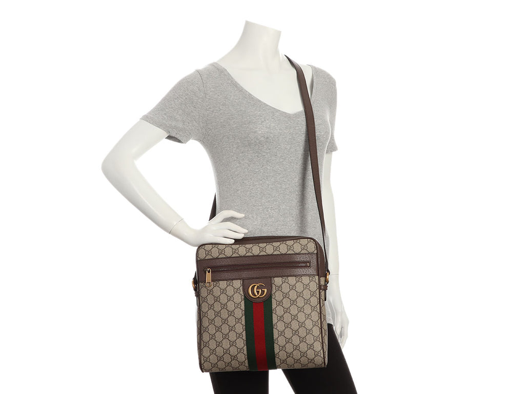Gucci Large GG Supreme Ophidia Messenger Bag