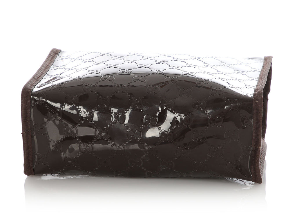 Gucci Brown Parfums Cosmetic Case