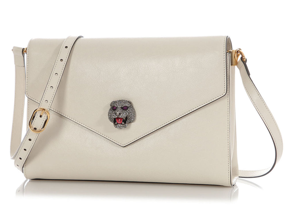 Gucci Medium White Animalier Bag
