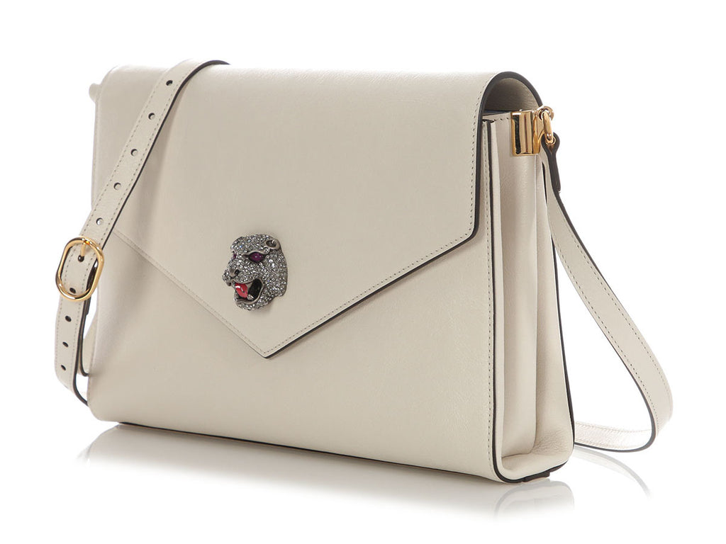 Gucci Medium White Animalier Bag