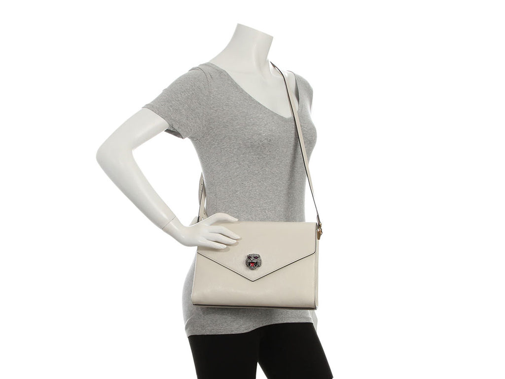 Gucci Medium White Animalier Bag