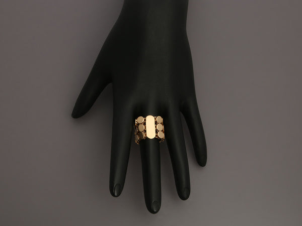 Gucci 18K Yellow Gold Wide Flexible Ring