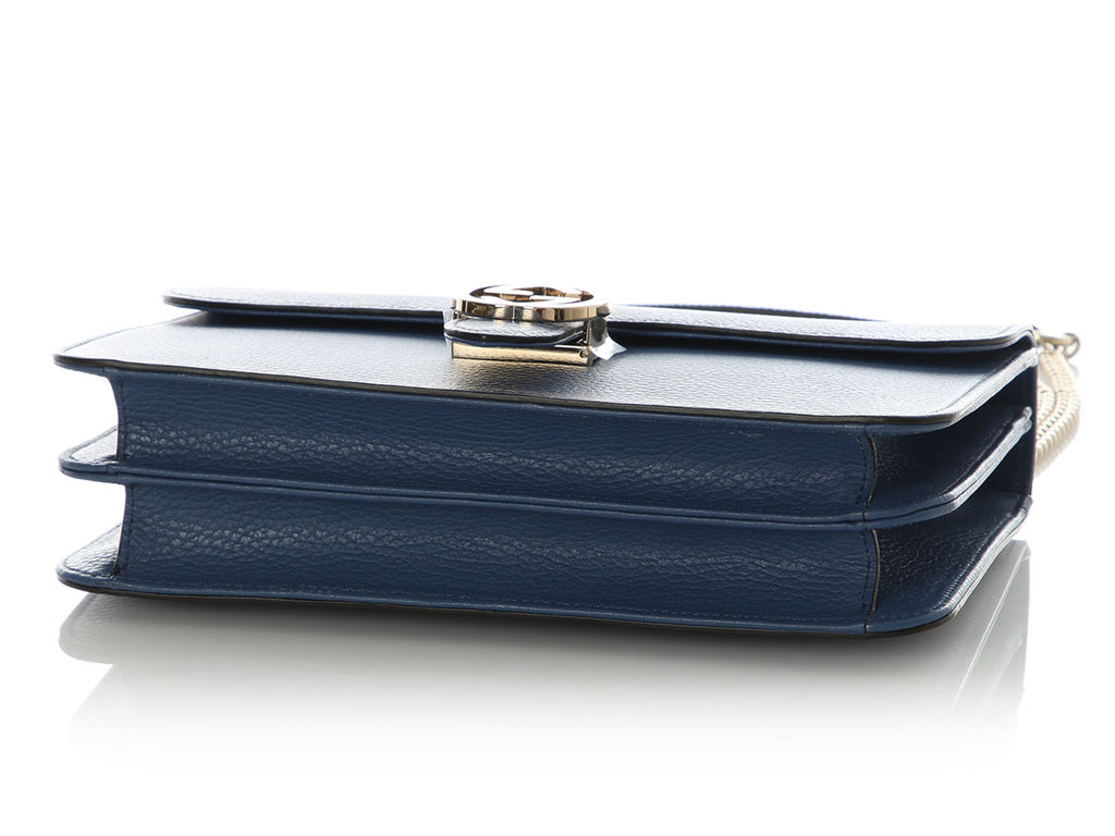 Gucci Blue Interlocking G Dollar Flap