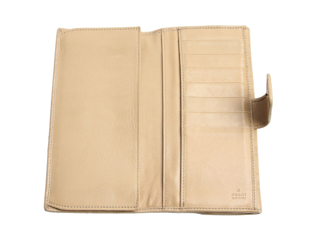 Gucci Beige Guccissima Continental Wallet
