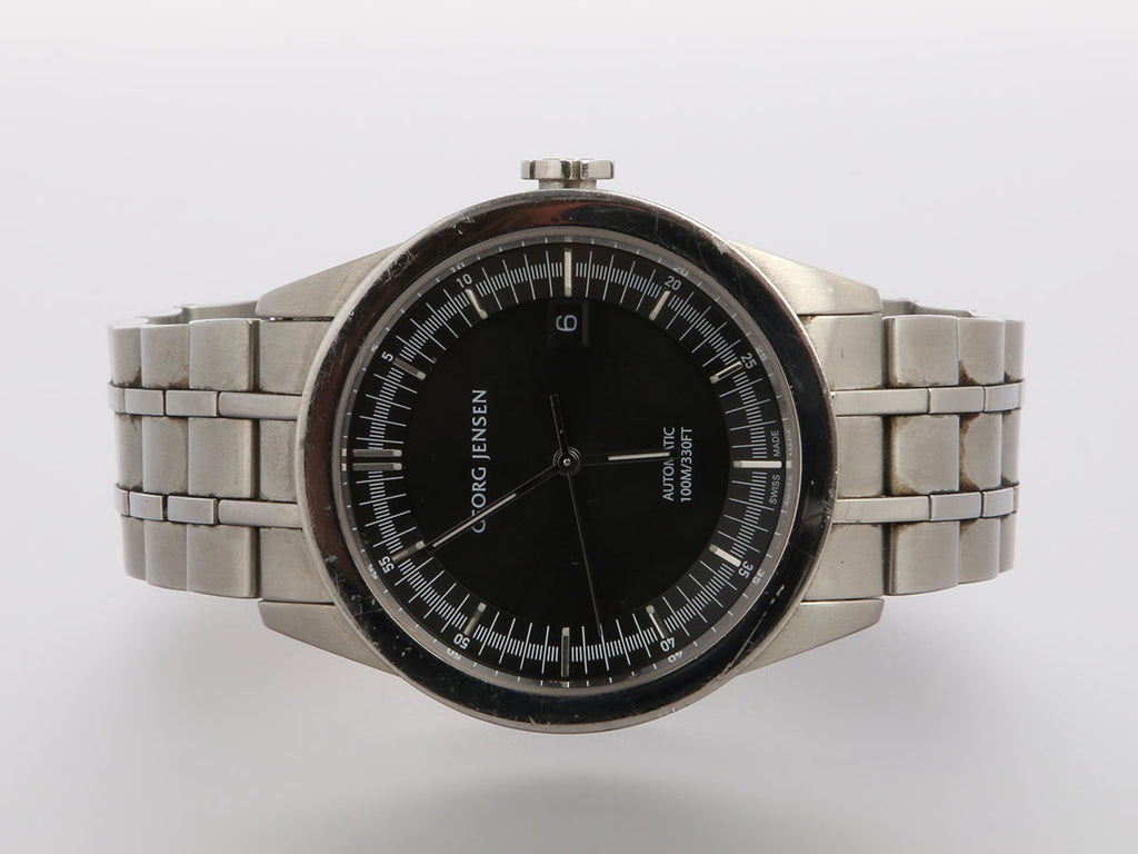 Georg Jensen Stainless Steel Mens Barth Watch 40mm