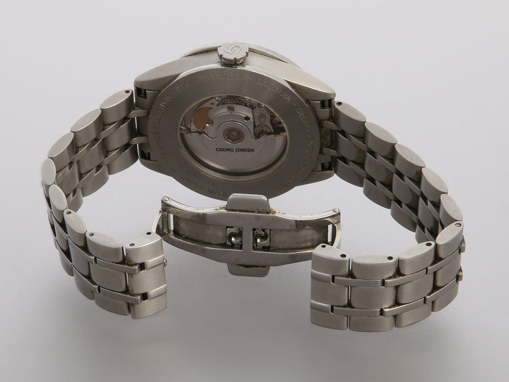 Georg Jensen Stainless Steel Mens Barth Watch 40mm