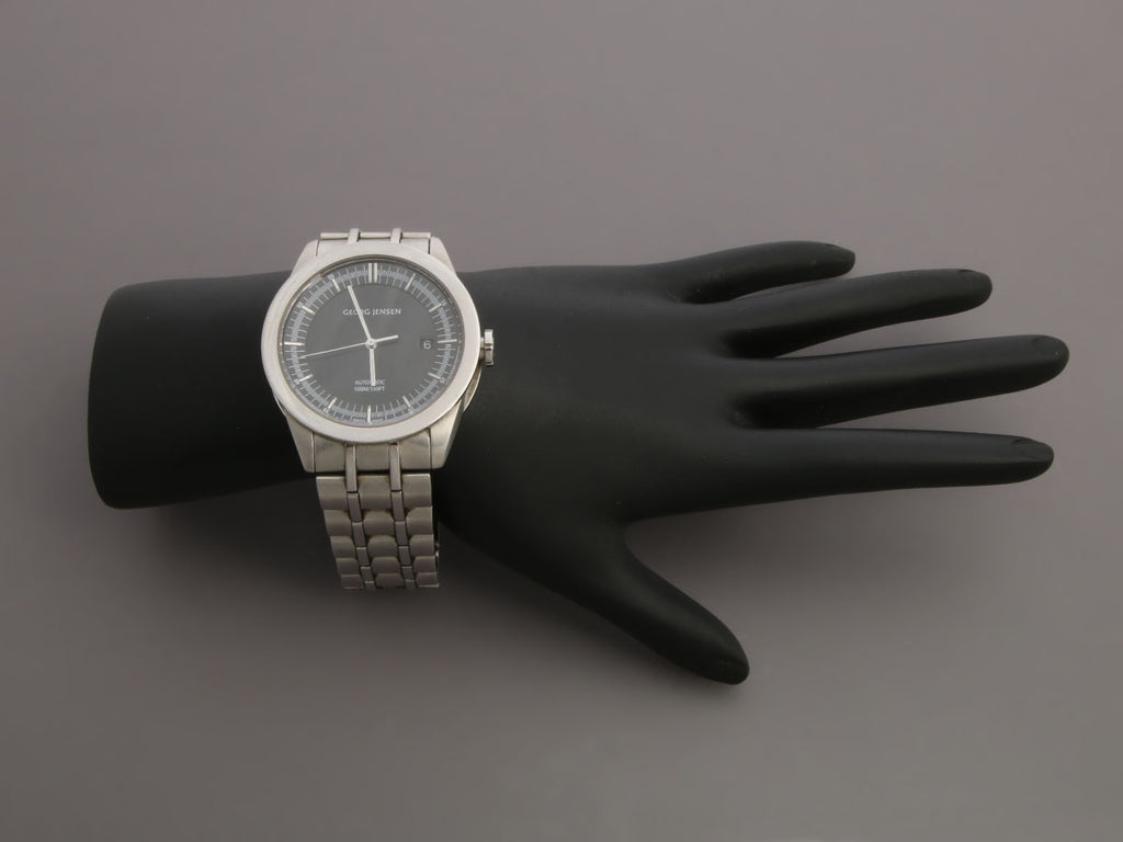 Georg Jensen Stainless Steel Mens Barth Watch 40mm