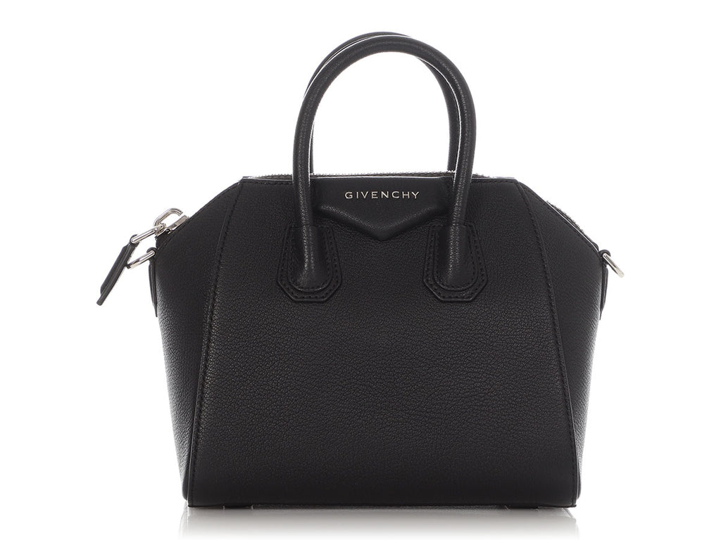 Givenchy Mini Black Grained Leather Antigona