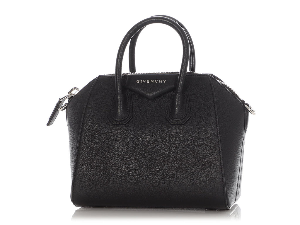 Givenchy Mini Black Grained Leather Antigona