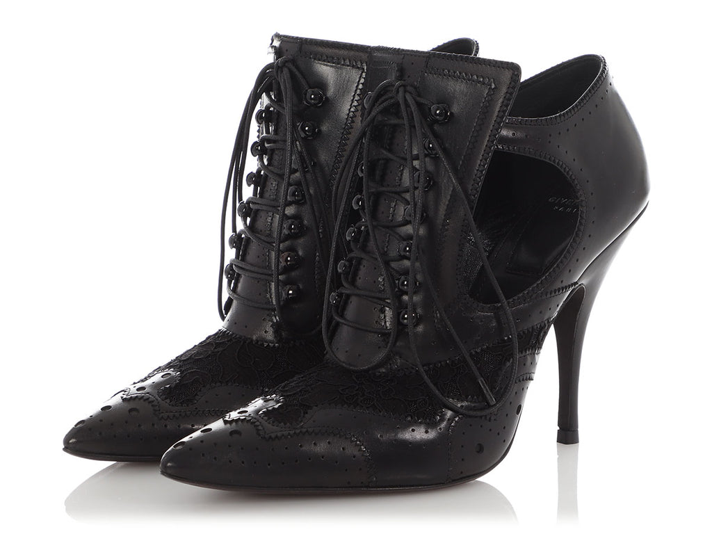 Givenchy Black Lace Show Booties