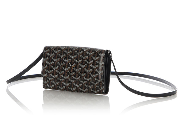 Goyard Black Varenne Crossbody Wallet
