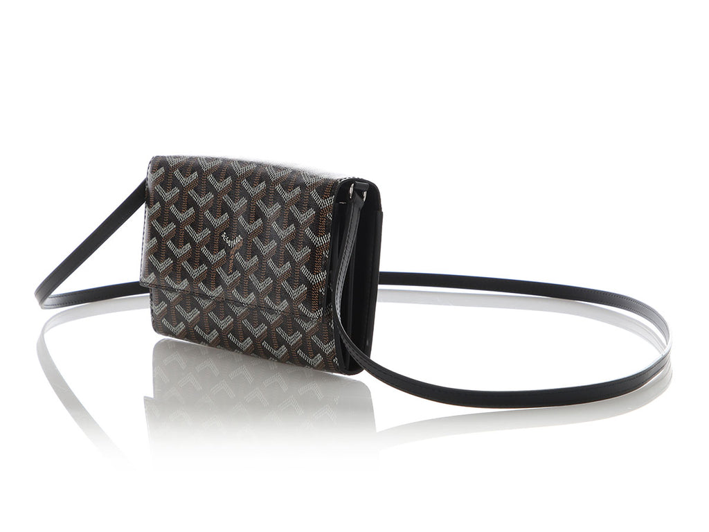 Goyard Black Varenne Crossbody Wallet
