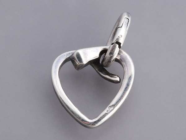 Hermès Vintage Sterling Silver Heart Charm