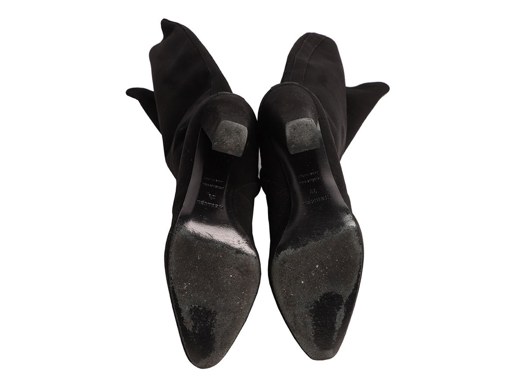 Hermes Black Suede Boots