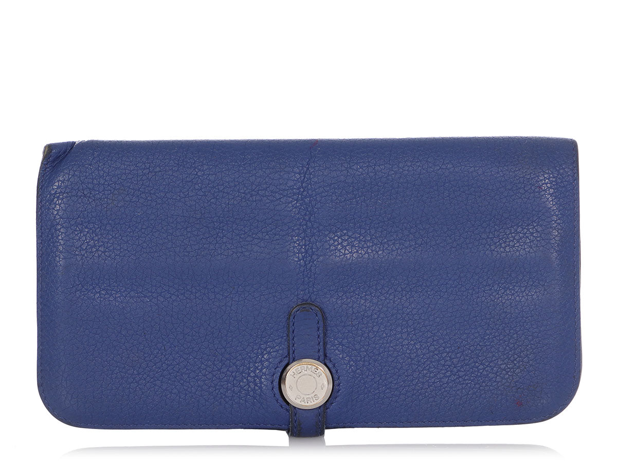 Hermès Bleu Electrique Togo Dogon Recto Verso Wallet - Ann's