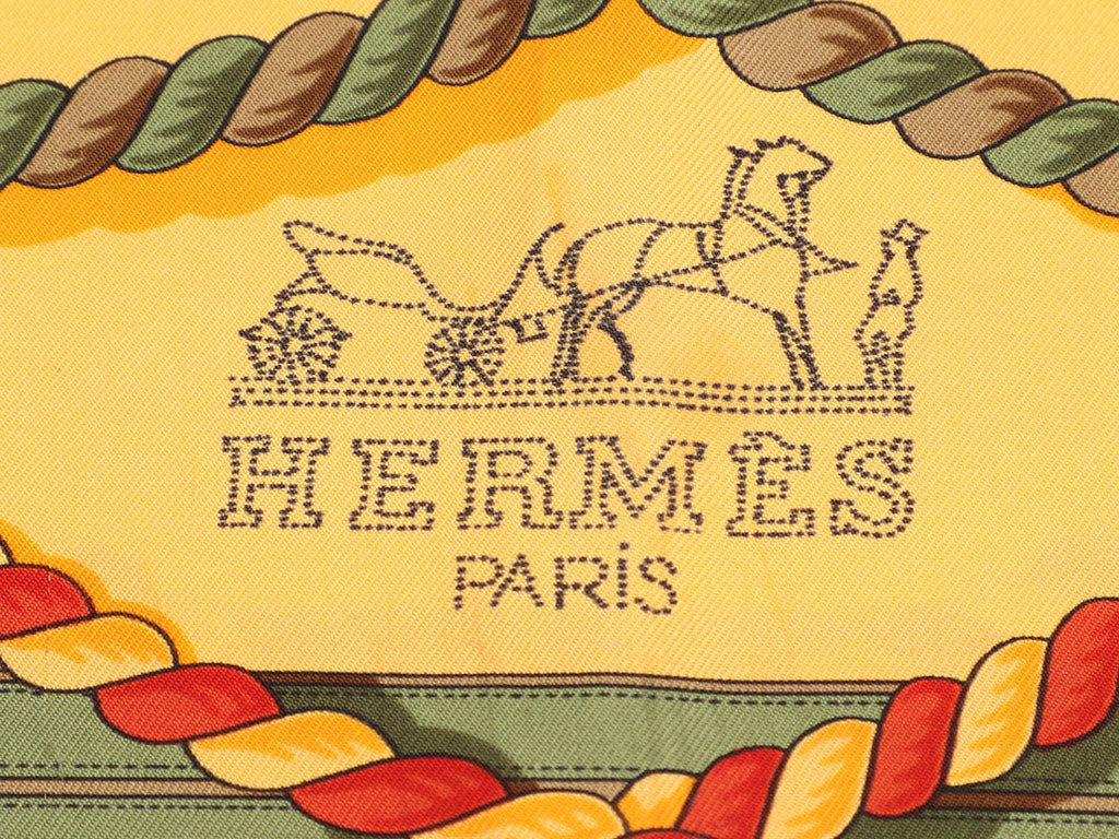 Hermès Grande Tenue Silk Scarf 90cm