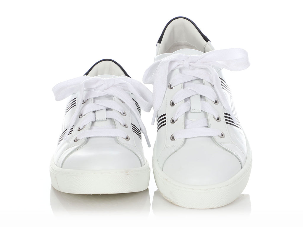 Hermès White Avantage Sneakers