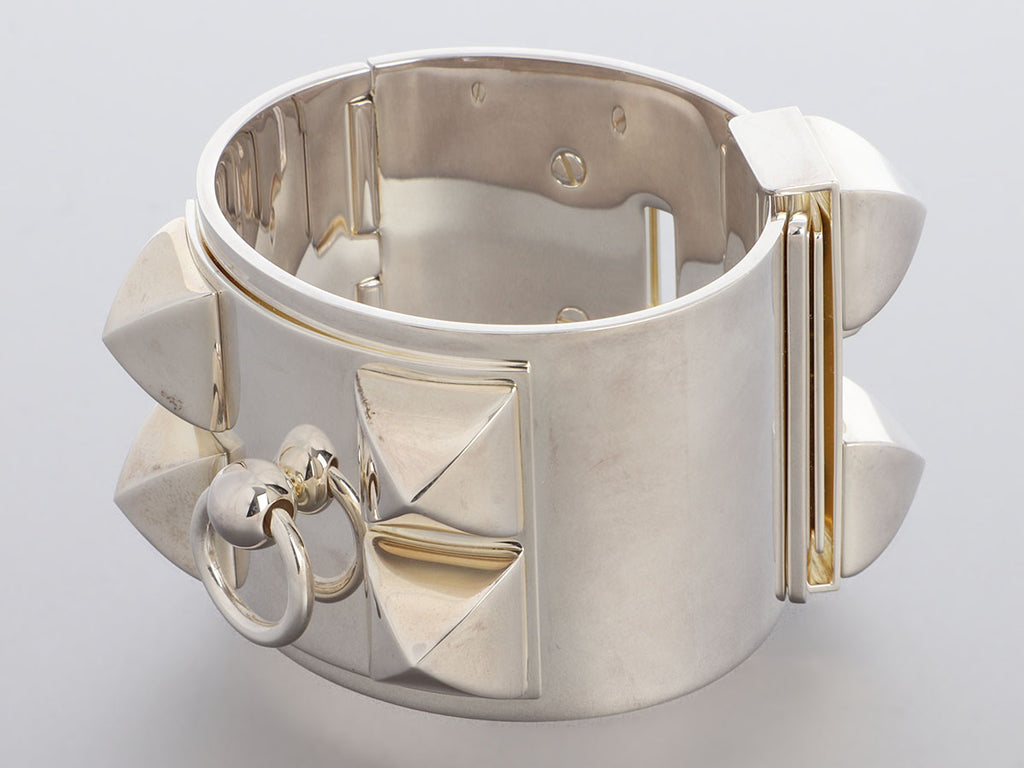 Hermès Sterling Silver Collier de Chien CDC Bracelet