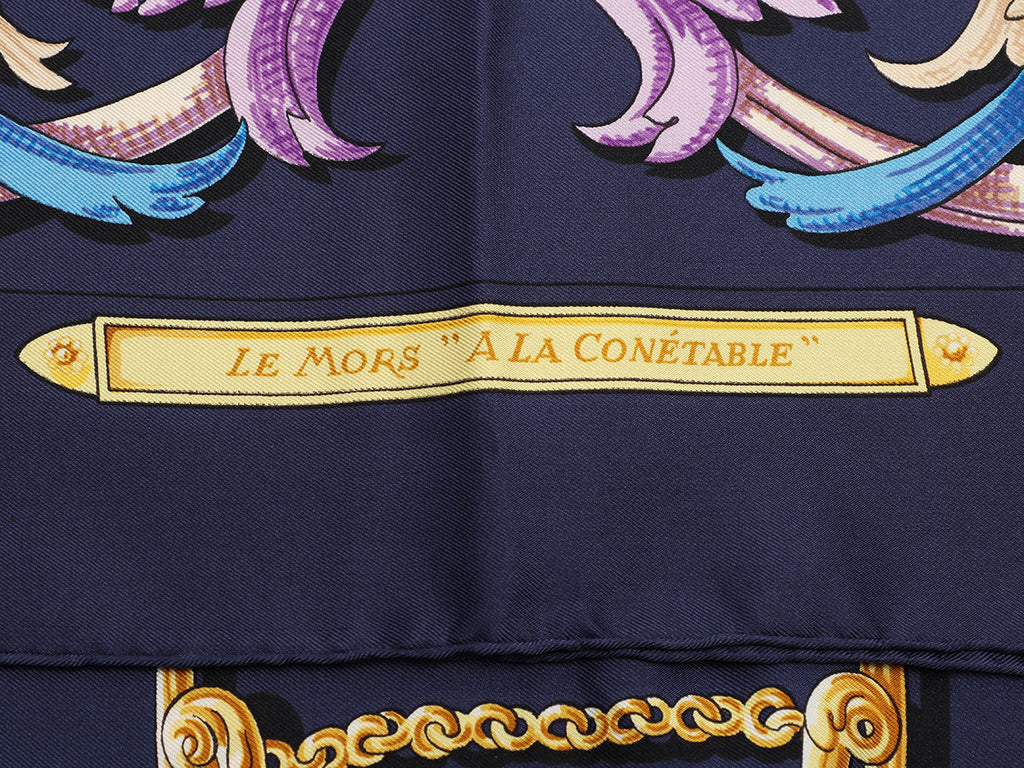 Hermès Le Mors à la Conétable Silk Scarf 90cm