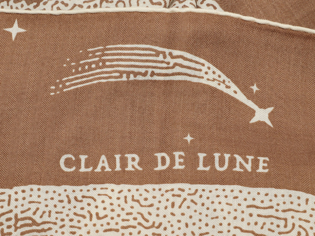 Hermès Clair de Lune Cashmere Silk Shawl 140