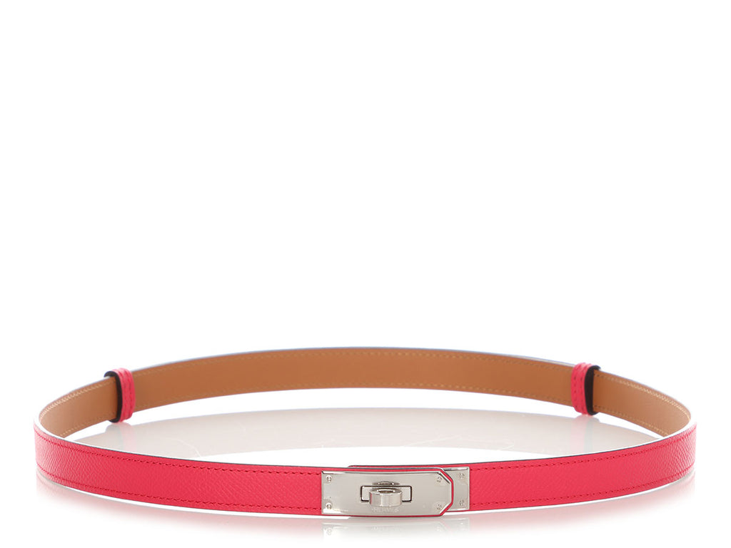 Hermès Pink Epsom Kelly Belt 18