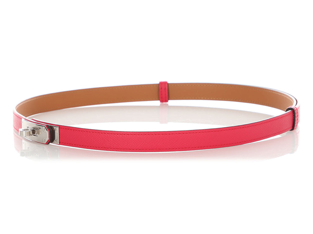 Hermès Pink Epsom Kelly Belt 18