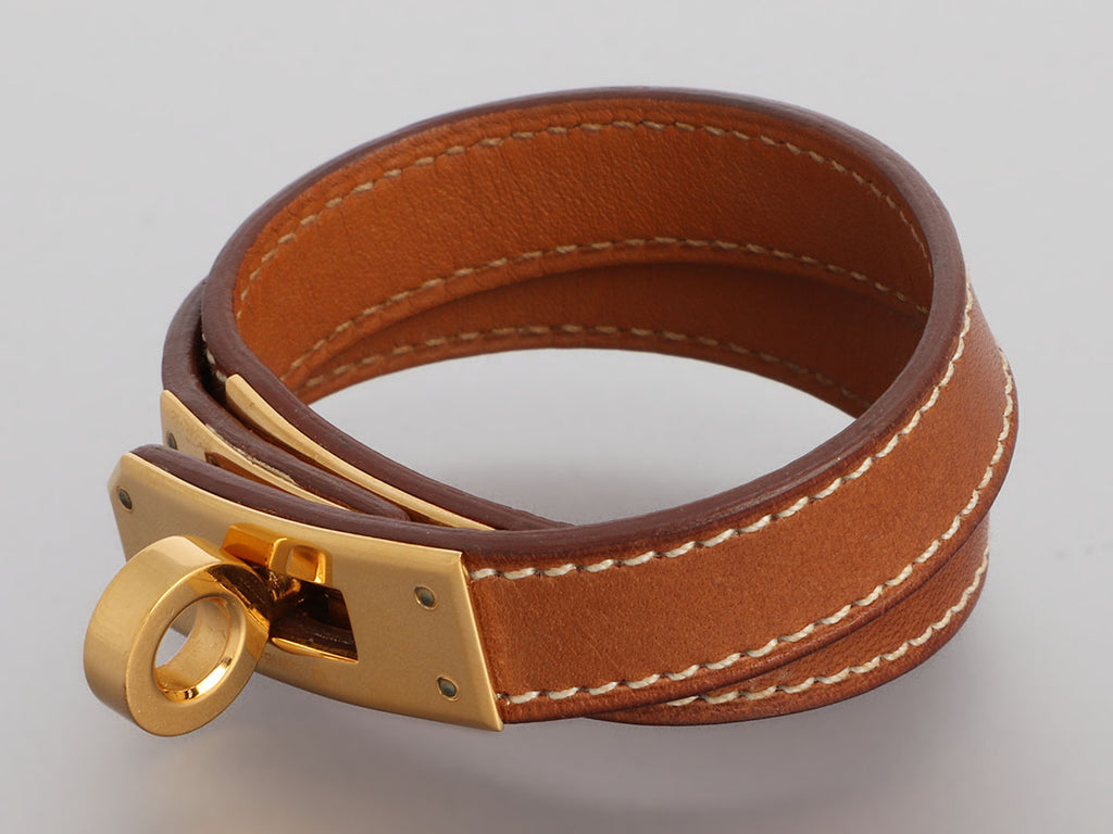 Hermès Gold Swift Kelly Double Tour Bracelet