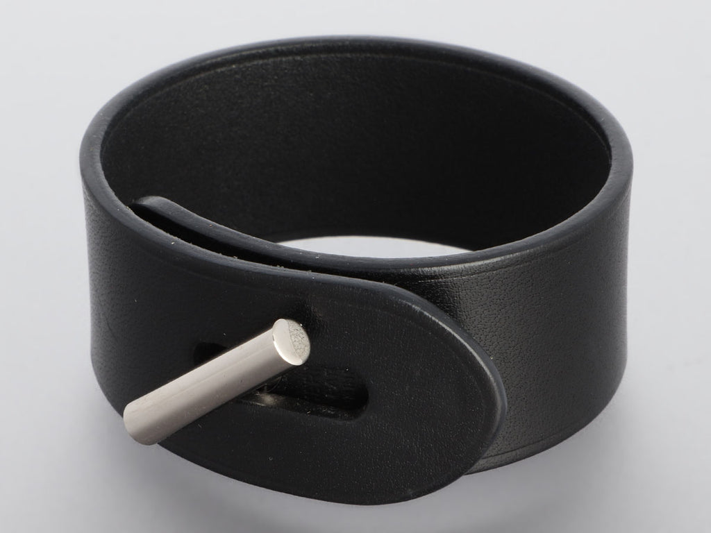 Hermès Wide Black Box Calfskin Bracelet