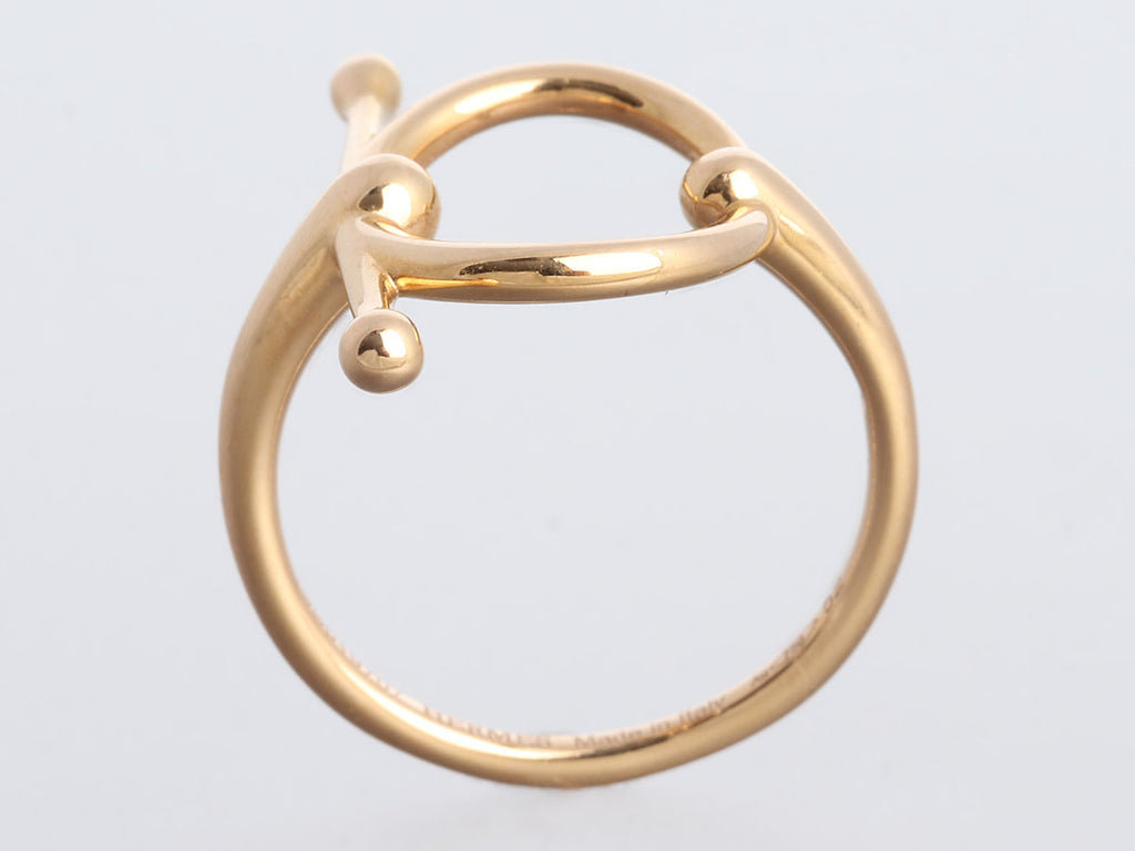 Hermès 18K Rose Gold Echappée Ring