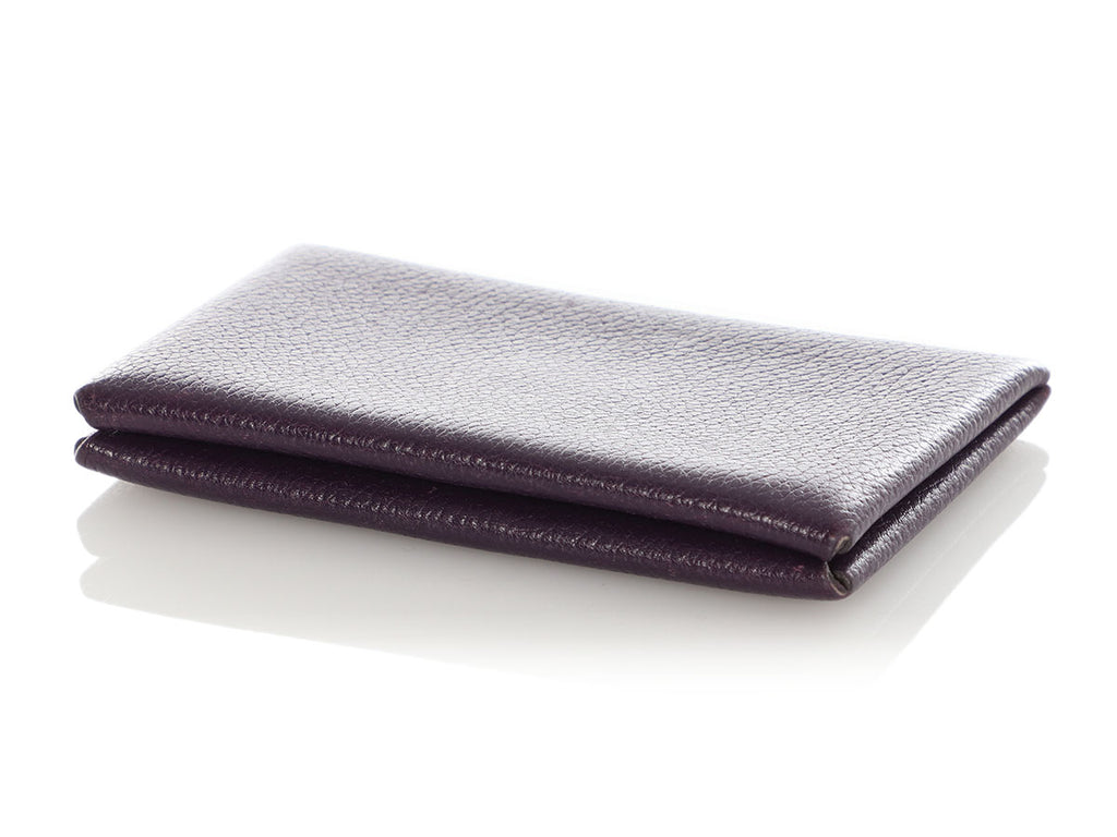 Hermès Ultraviolet Chèvre Calvi Card Holder