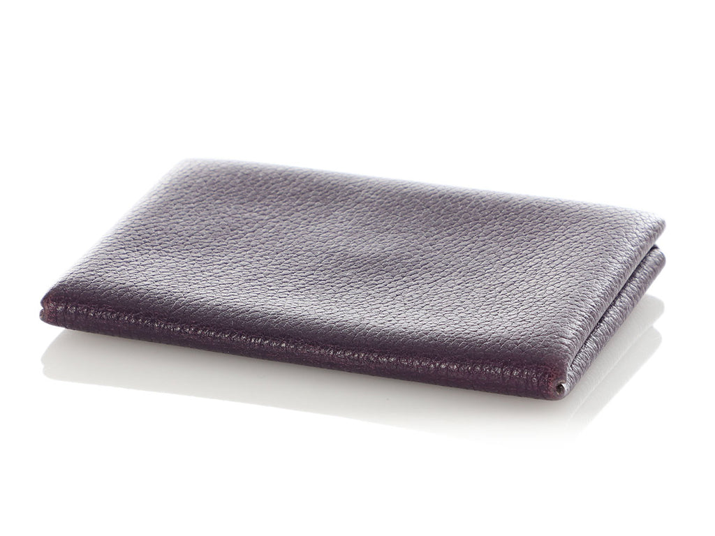 Hermès Ultraviolet Chèvre Calvi Card Holder